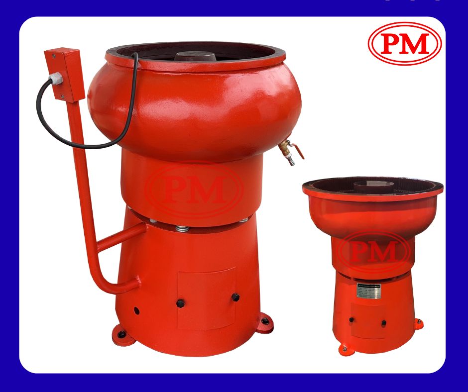 เครื่องขัดผิวโลหะแบบเขย่า แบบไม่มีสะพานแยกชิ้นงาน / Vibratory Finishing Machine