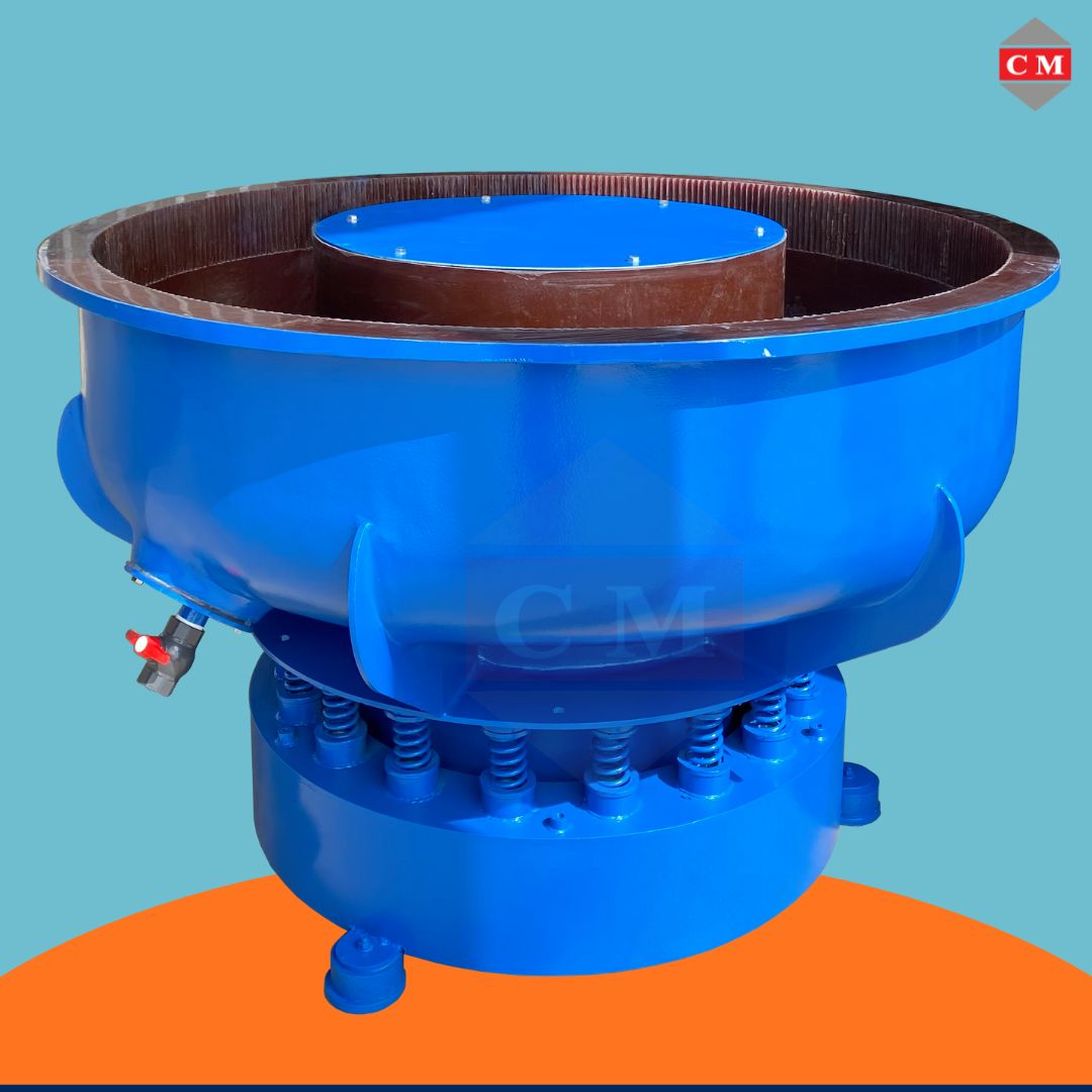 เครื่องขัดผิวโลหะแบบเขย่า แบบไม่มีสะพานแยกชิ้นงาน / Vibratory Finishing Machine