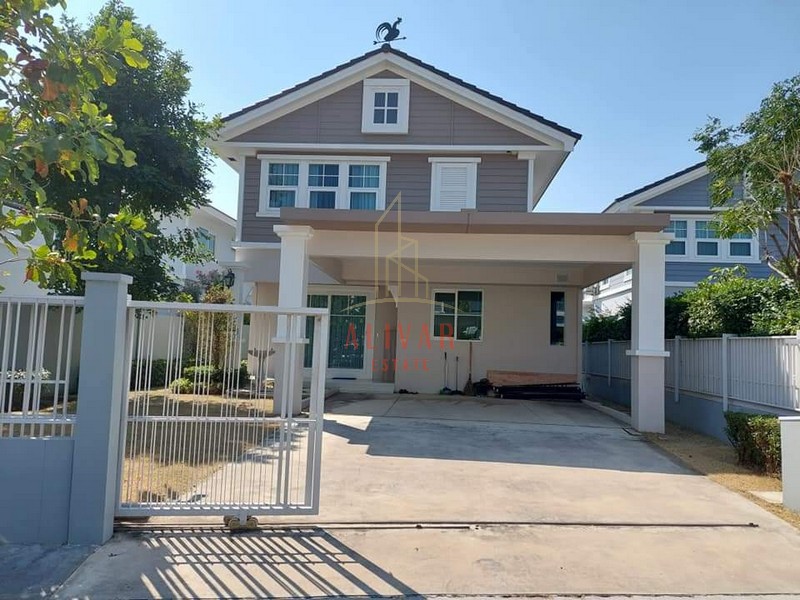 RH033123 ให้เช่าบ้านเดี่ยว 2 ชั้น VILLAGGIO บางนา หมู่บ้านสไตล์ยุโรป ใกล้เอแบคบางนา 