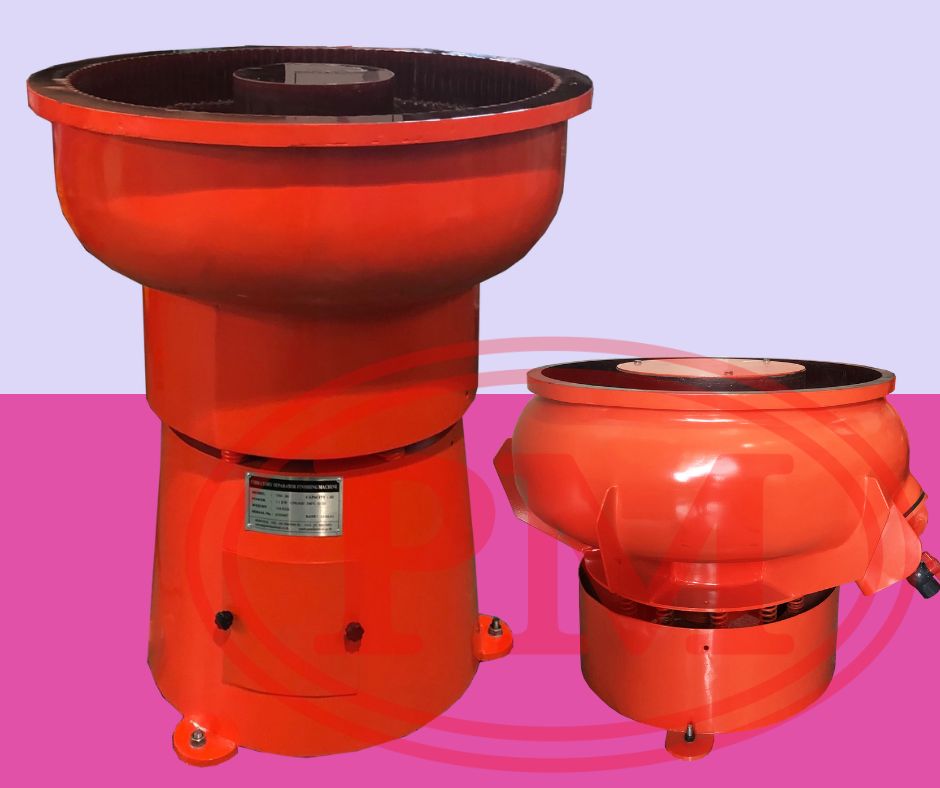 เครื่องขัดผิวโลหะแบบเขย่า แบบไม่มีสะพานแยกชิ้นงาน / Vibratory Finishing Machine