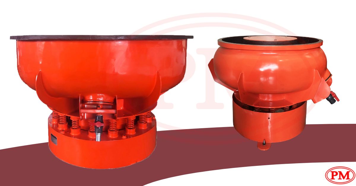 เครื่องขัดผิวโลหะแบบเขย่า Vibratory Finishing Machine หินขัด น้ำยาขัด