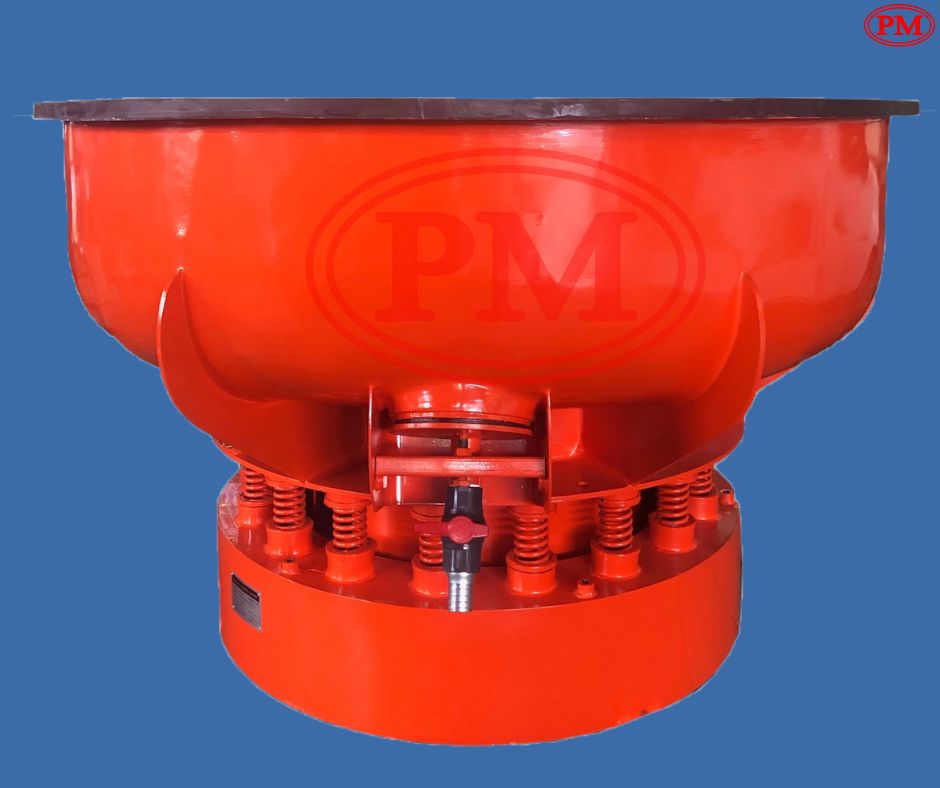 เครื่องขัดผิวโลหะแบบเขย่า แบบไม่มีสะพานแยกชิ้นงาน / Vibratory Finishing Machine