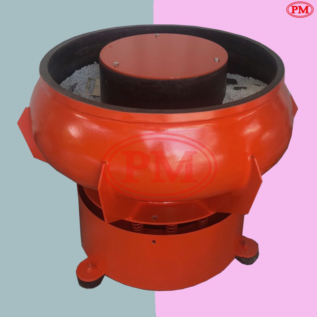 เครื่องขัดผิวโลหะแบบเขย่า แบบไม่มีสะพานแยกชิ้นงาน / Vibratory Finishing Machine