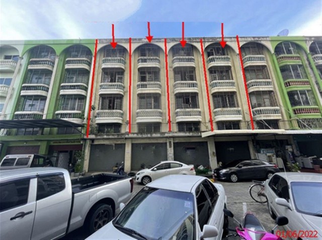 ขายอาคารพาณิชย์ 4 ชั้น 4 คูหา มีชั้นลอย ย่านหนองแขม PKK04-05261