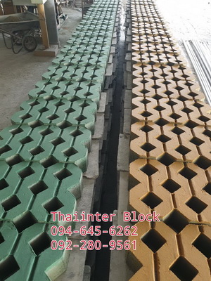 Thaiinter Block  โรงงานผลิตและจำหน่าย บล็อกตัวหนอน บล็อกทางเท้า บล็อกปูสนามหญ้า 094-645-6262