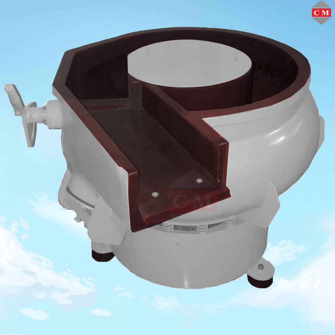 เครื่องขัดผิวโลหะแบบเขย่า แบบมีสะพานแยกชิ้นงาน แบบโอ่ง / Vibratory Finishing Machine