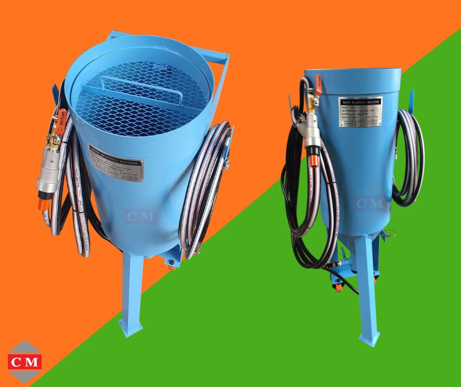 ถังพ่นทรายกลางแจ้ง ระบบ Suction ลอกผิว ลอกสนิม ทำความสะอาดแม่พิมพ์ ทรายพ่น