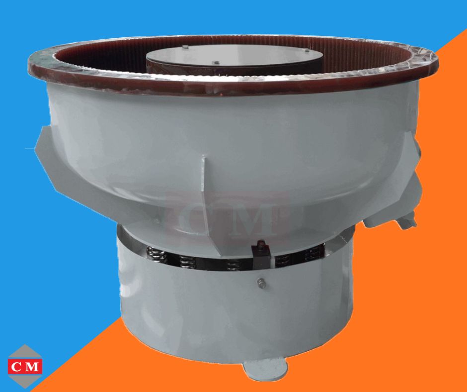 เครื่องขัดผิวโลหะแบบเขย่า แบบไม่มีสะพานแยกชิ้นงาน / Vibratory Finishing Machine