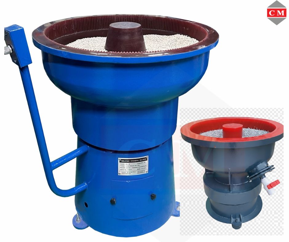 เครื่องขัดผิวโลหะแบบเขย่า แบบไม่มีสะพานแยกชิ้นงาน / Vibratory Finishing Machine