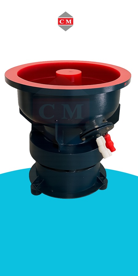 เครื่องขัดผิวโลหะแบบเขย่า แบบไม่มีสะพานแยกชิ้นงาน / Vibratory Finishing Machine