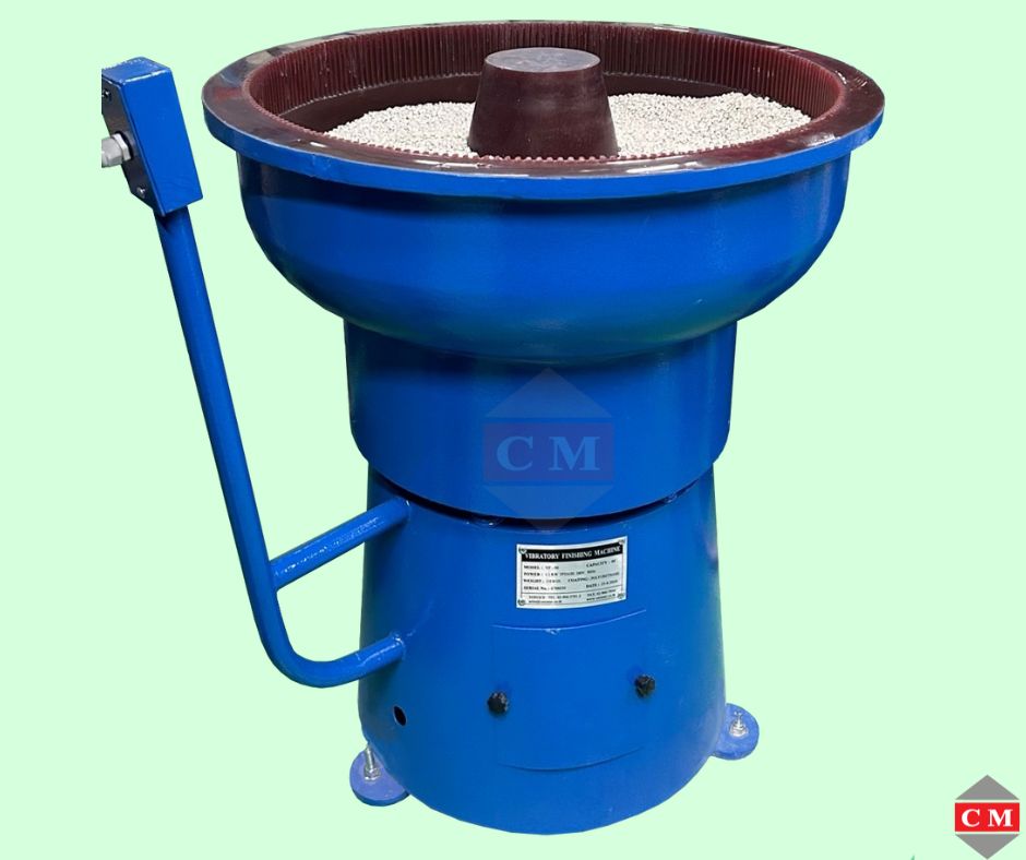 เครื่องขัดผิวโลหะแบบเขย่า แบบไม่มีสะพานแยกชิ้นงาน / Vibratory Finishing Machine