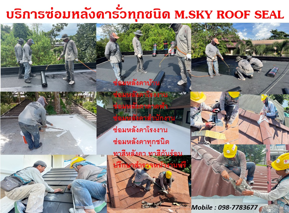 รับซ่อมหลังคารั่วซึม บ้าน โรงงาน 