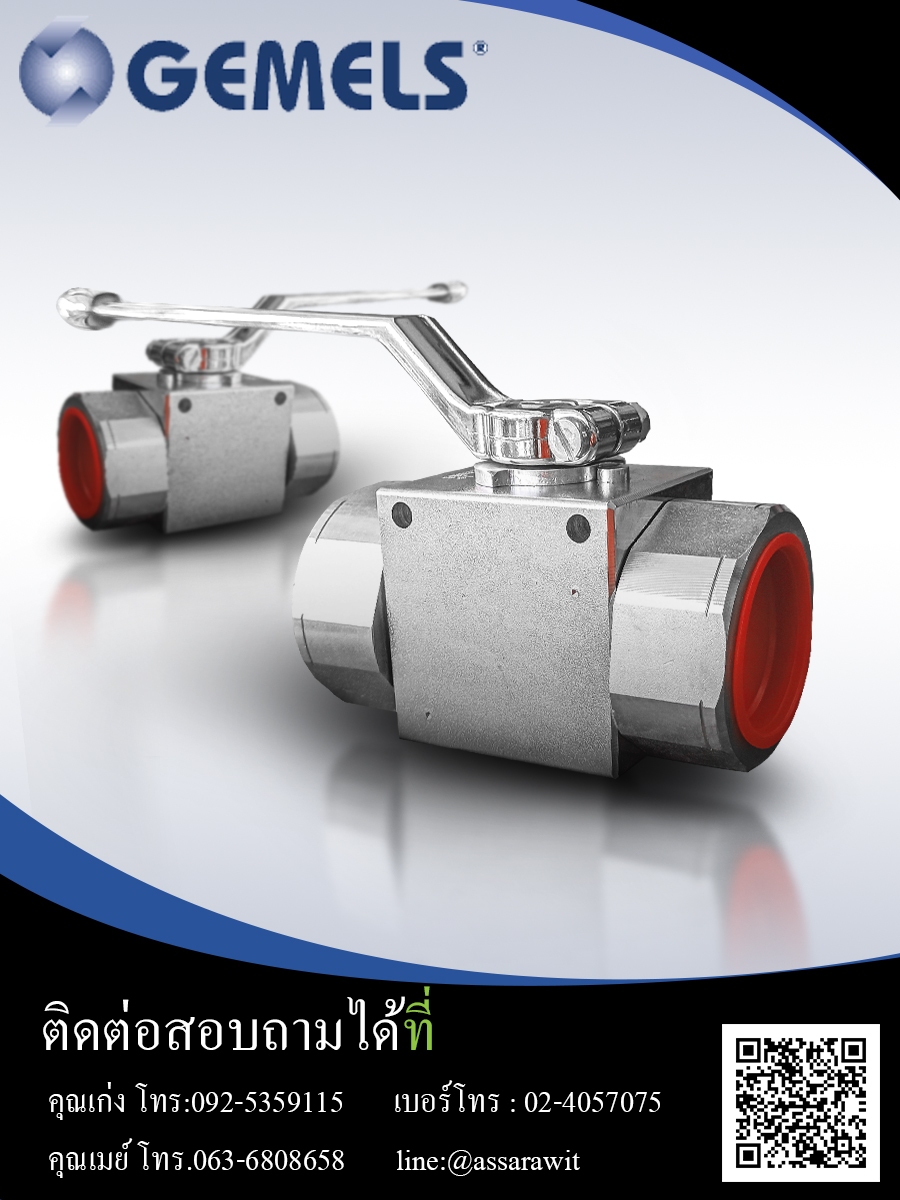 บอลวาล์ว2ทาง (2-way Ball valves) GEMELS GE2 series