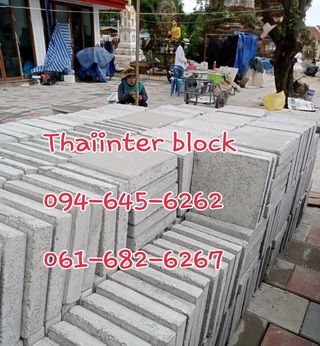 Thaiinter Block  โรงงานผลิตและจำหน่าย บล็อกตัวหนอน บล็อกทางเท้า บล็อกปูสนามหญ้า 094-645-6262.