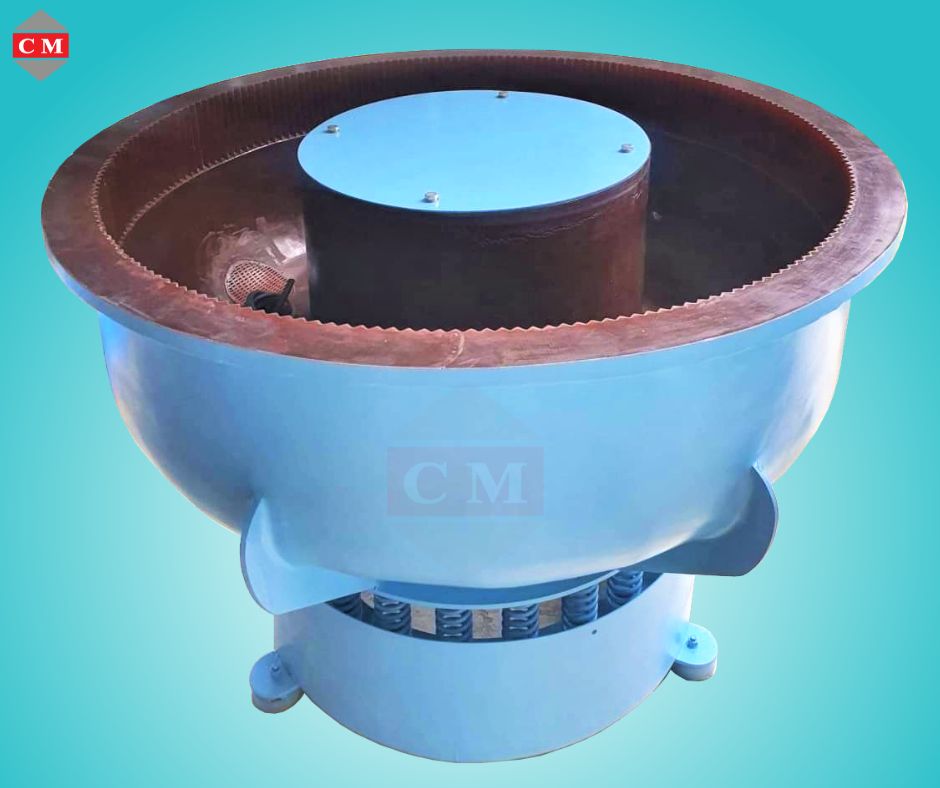 เครื่องขัดผิวโลหะแบบเขย่า แบบไม่มีสะพานแยกชิ้นงาน / Vibratory Finishing Machine