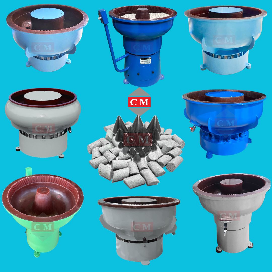 เครื่องขัดผิวโลหะแบบเขย่า แบบไม่มีสะพานแยกชิ้นงาน / Vibratory Finishing Machine